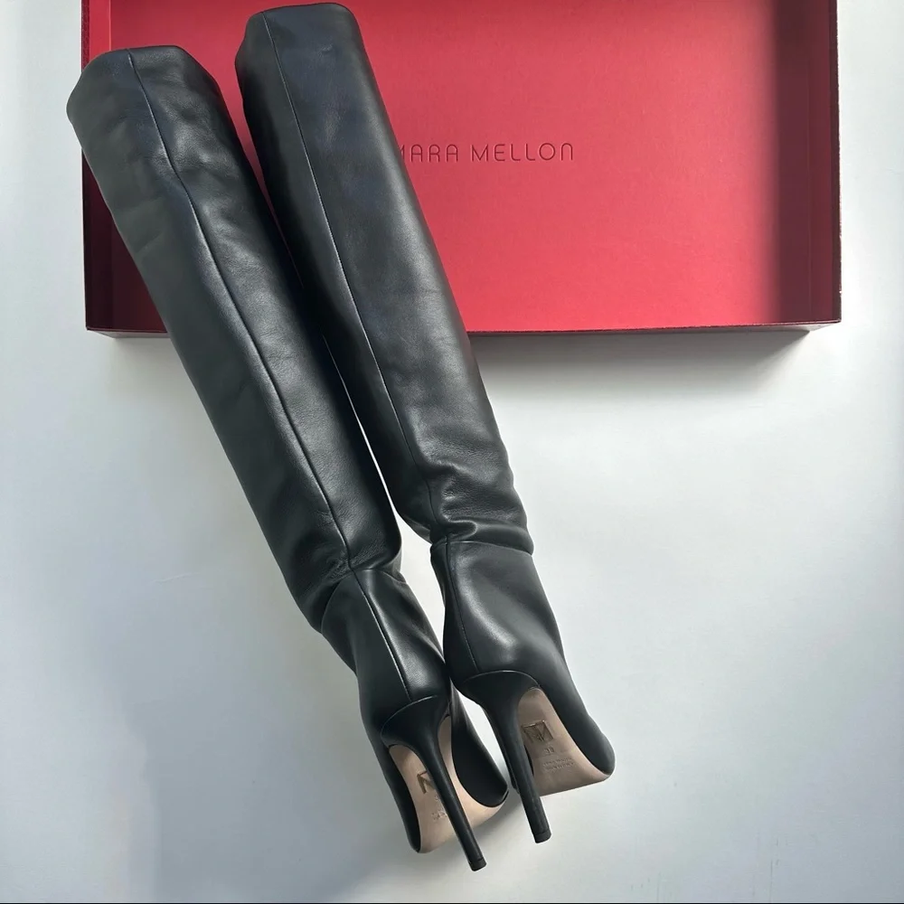 TAMARA MELLON ICON 105 BLACK BOOTS SIZE 38, US 7.5 - Picture 12 of 15